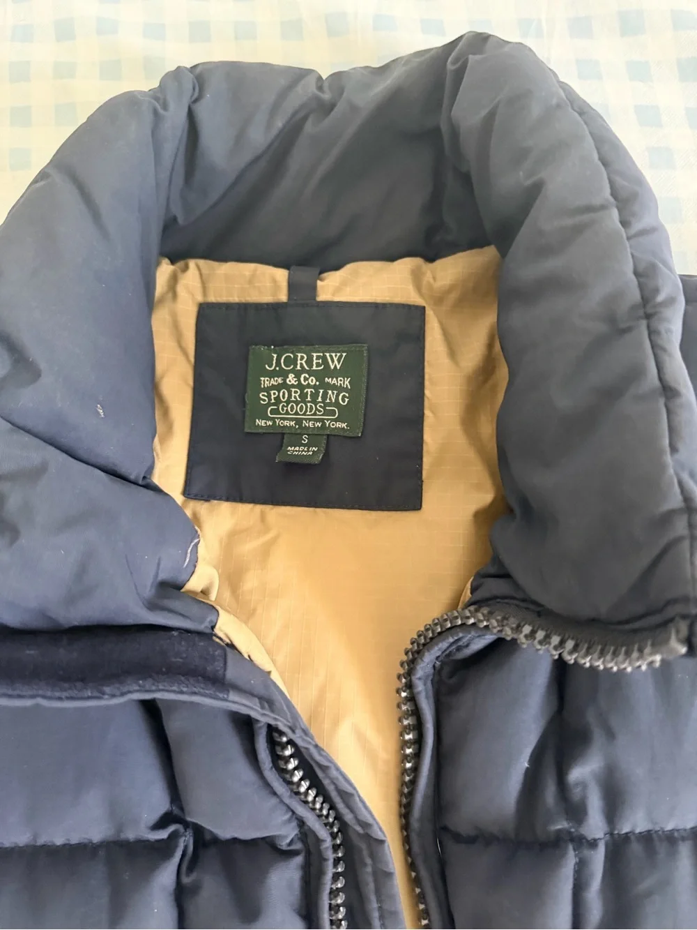 J. Crew Navy Nordic Puffer Jacket - Men’s